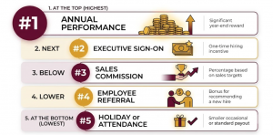 Bonuses ranked by bonus amount