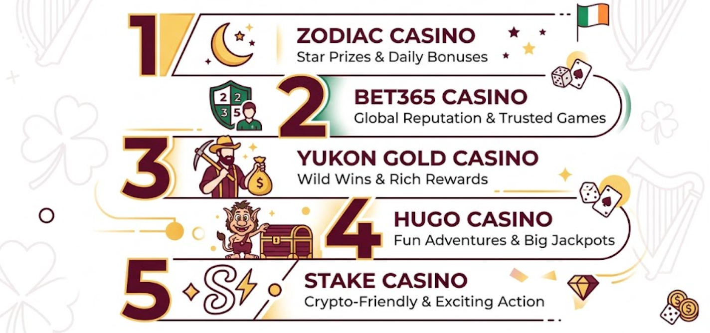 Top 10 online casino sites in Ireland right now